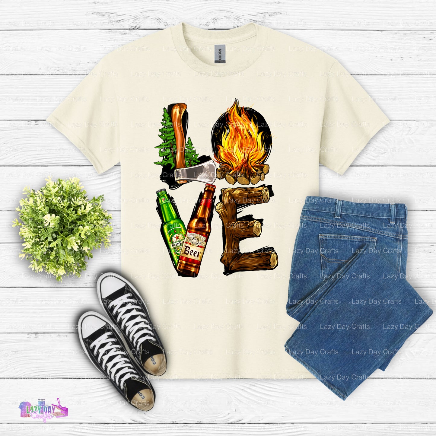 LOVE Campfire – Camping DTF Transfer