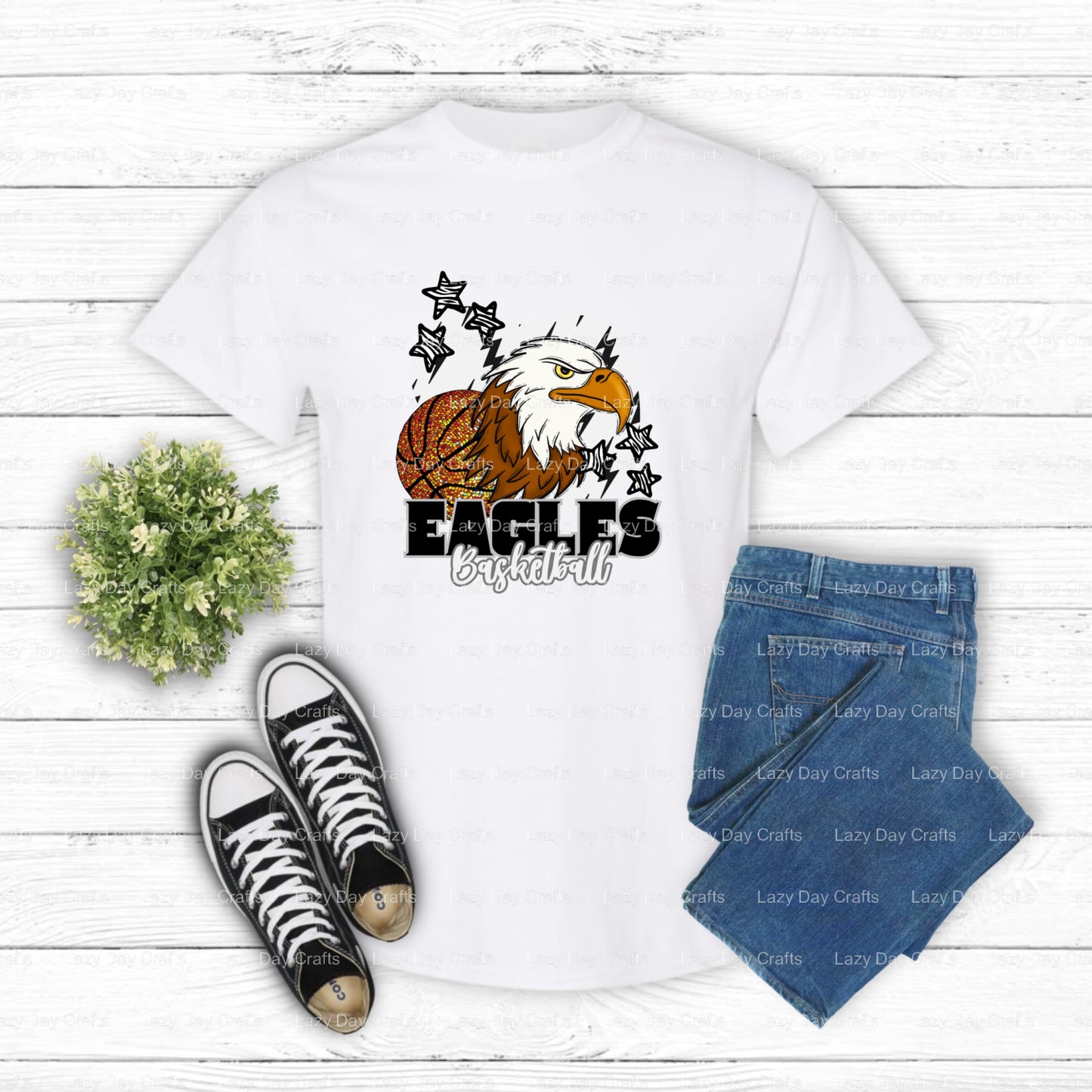 Eagle Head Mascot School Spirit – DTF Transfer (view 2 of 2) – by Lazy Day Crafts – DTF Transfers – School Mascot, DTF Tra...
