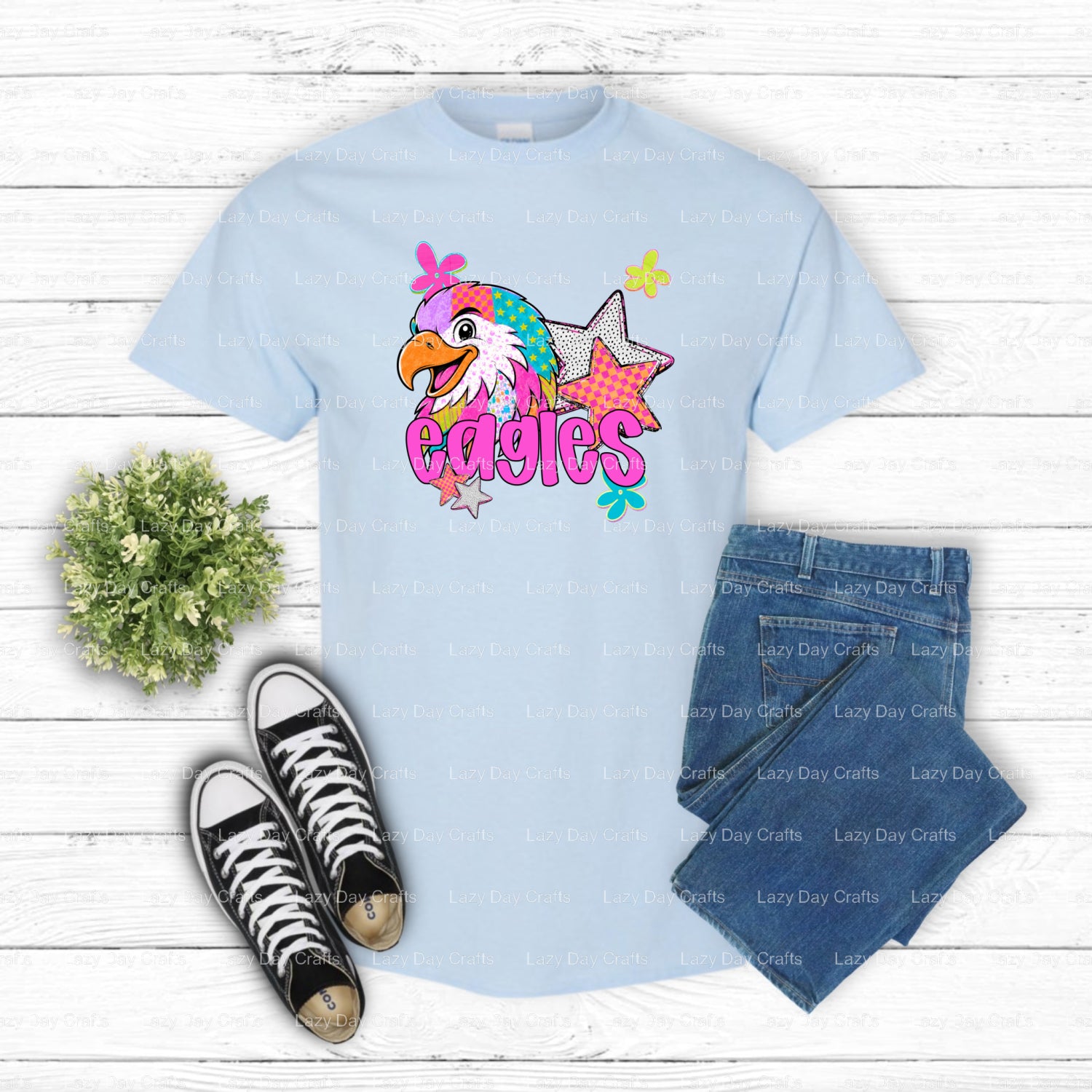 EAGLES – DTF Transfer (view 1 of 2) – by Lazy Day Crafts – DTF Transfers – DTF Transfers, Premade DTF