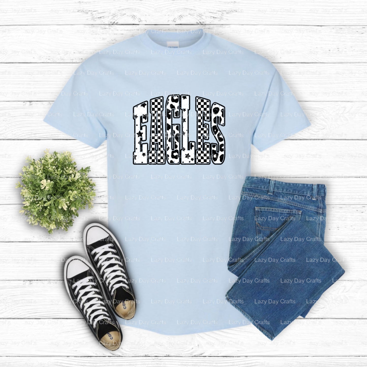EAGLES – DTF Transfer (view 1 of 2) – by Lazy Day Crafts – DTF Transfers – DTF Transfers, Premade DTF