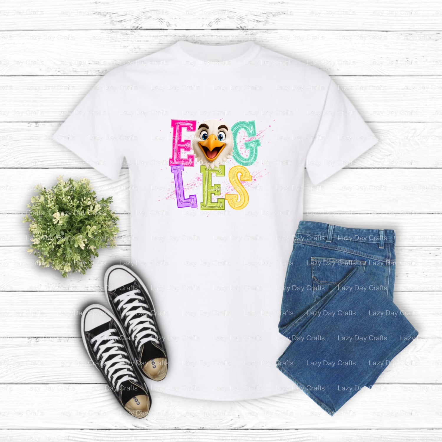 EAGLES – DTF Transfer (view 1 of 2) – by Lazy Day Crafts – DTF Transfers – DTF Transfer, Premade DTF
