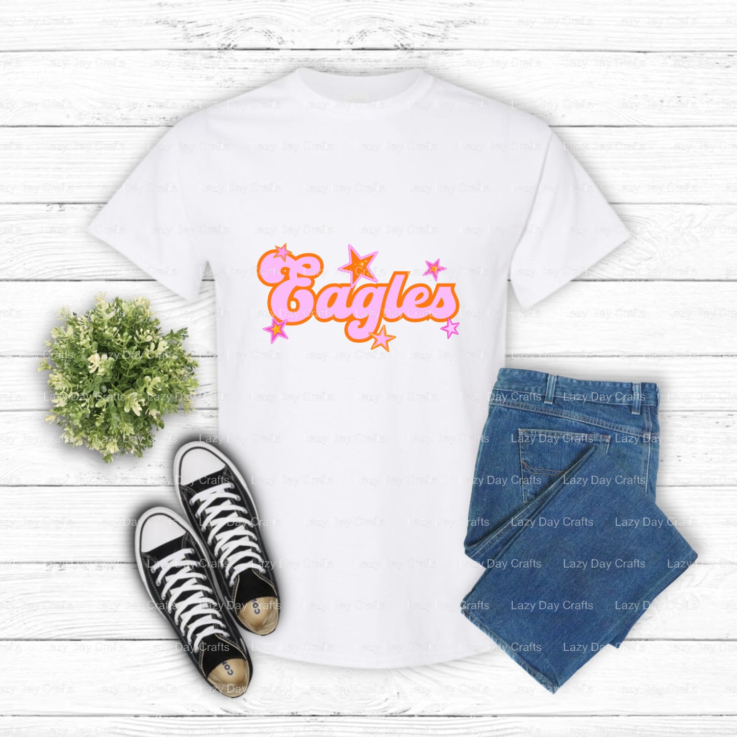 EAGLES – DTF Transfer (view 2 of 2) – by Lazy Day Crafts – DTF Transfers – DTF Transfers, Premade DTF