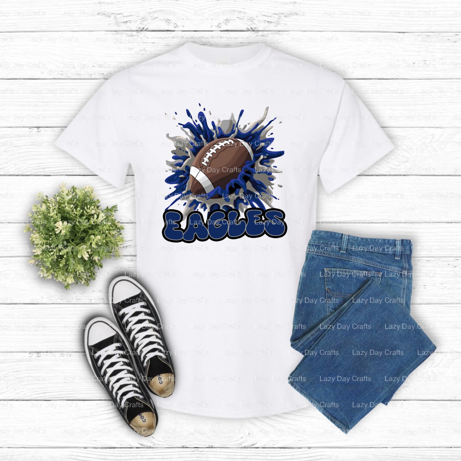 EAGLES Eagle Head – DTF Transfer (view 2 of 2) – by Lazy Day Crafts – DTF Transfers – DTF Transfers, custom apparel