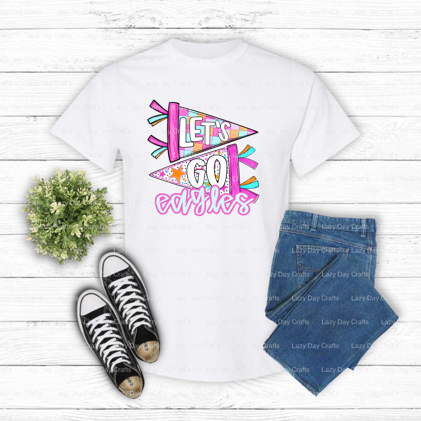EAGLES – Eagles DTF Transfer (view 2 of 2) – by Lazy Day Crafts – DTF Transfers – DTF Transfers, Premade DTF