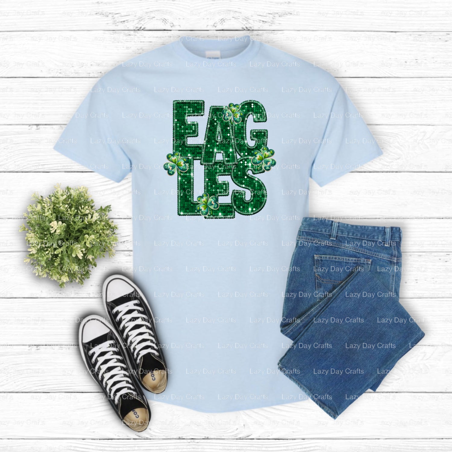 Eagles Mascot Head – School Spirit DTF Transfer (view 1 of 2) – by Lazy Day Crafts – DTF Transfers – School Mascot, DTF Tr...