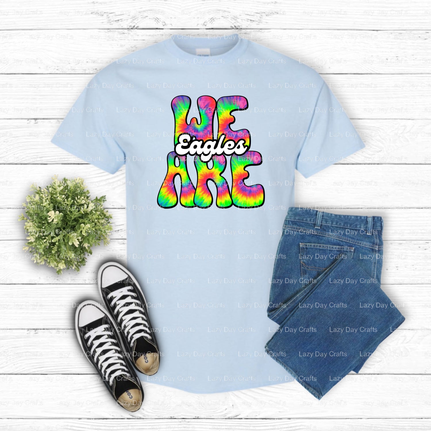 Eagles School Mascot – DTF Transfer (view 1 of 2) – by Lazy Day Crafts – DTF Transfers – School Mascot, Apparel Decor