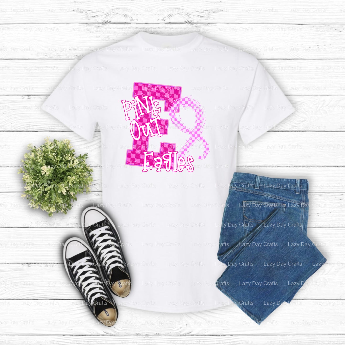EAGLES – School Mascot DTF Transfer (view 2 of 2) – by Lazy Day Crafts – DTF Transfers – School Mascot, DTF Transfers