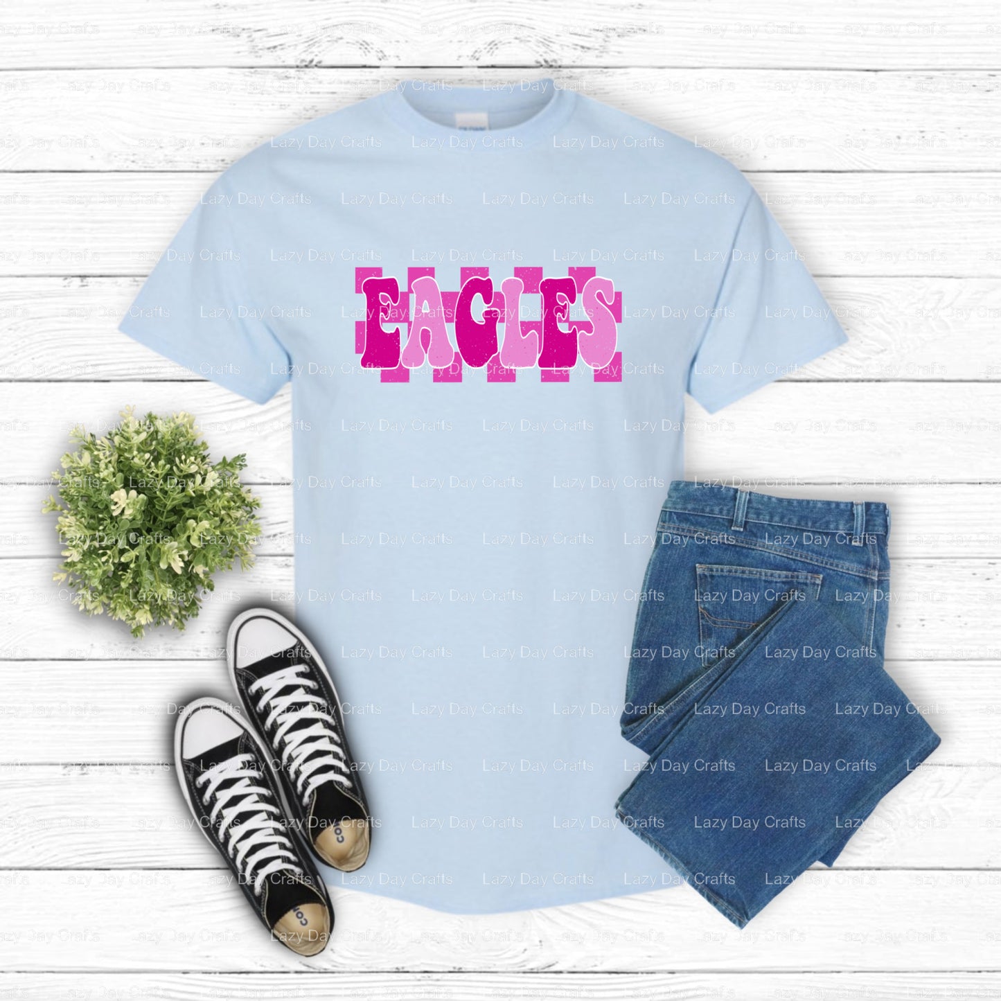 EAGLES – School Spirit DTF Transfer (view 1 of 2) – by Lazy Day Crafts – DTF Transfers – School Mascot, Apparel Decor