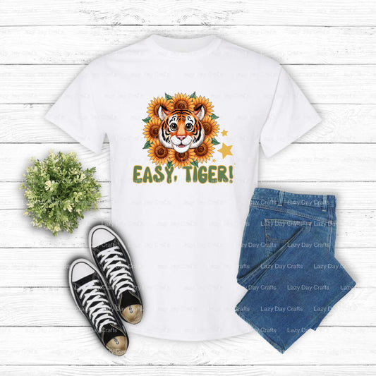 Easy Tiger – School Spirit DTF Transfer (view 1 of 2) – by Lazy Day Crafts – DTF Transfers – DTF Transfers, Premade DTF