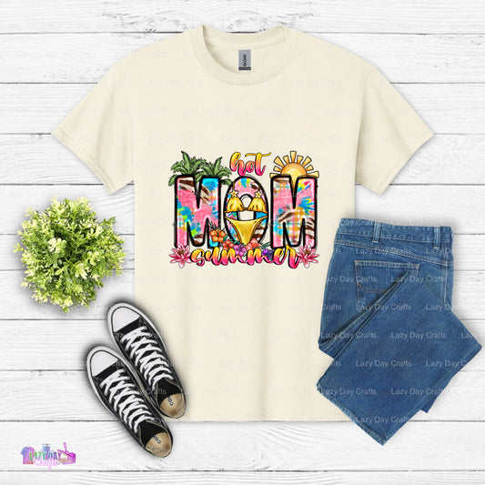 Hot Mom Summer – Beach Vacation DTF Transfer