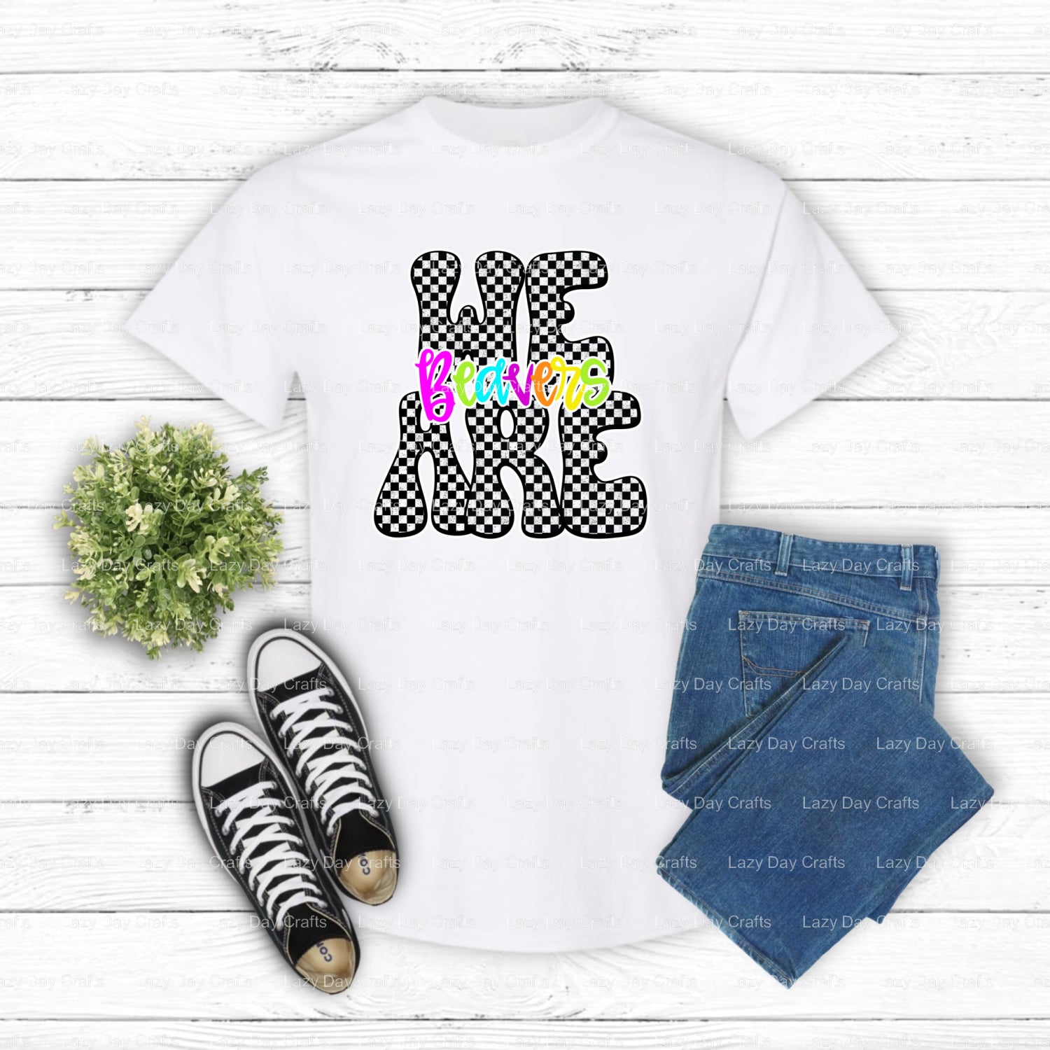 Energetic Beaver Mascot with Cap – School Spirit DTF Transfer (view 1 of 2) – by Lazy Day Crafts – DTF Transfers – School...