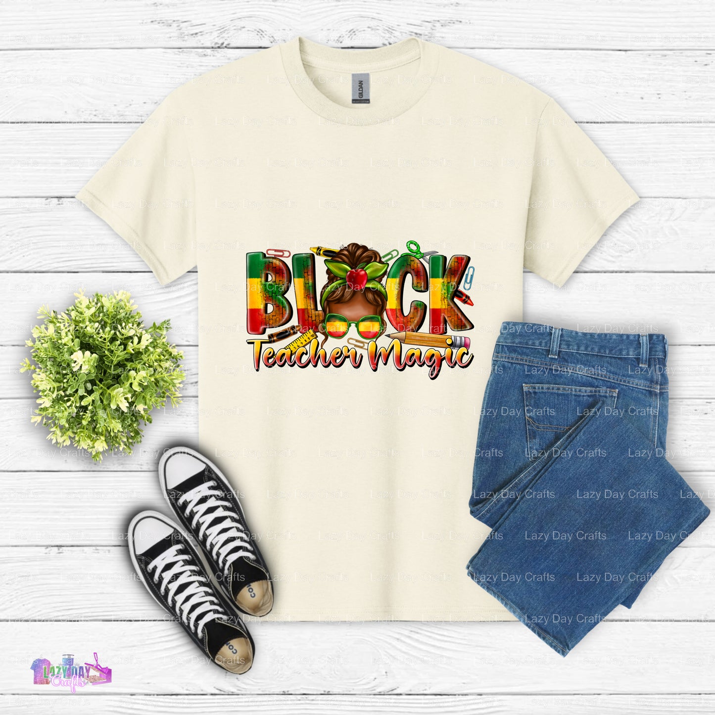 Black Teacher Magic – Teacher DTF Transfer