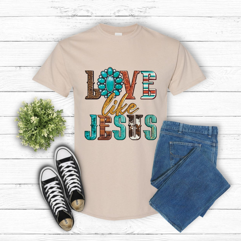 Love Like Jesus – Christian DTF Transfer