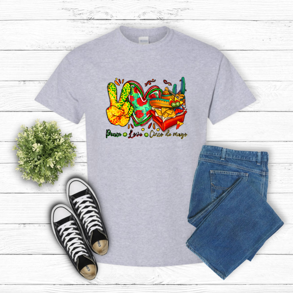 Peace Love Cinco De Mayo – Cinco De Mayo DTF Transfer