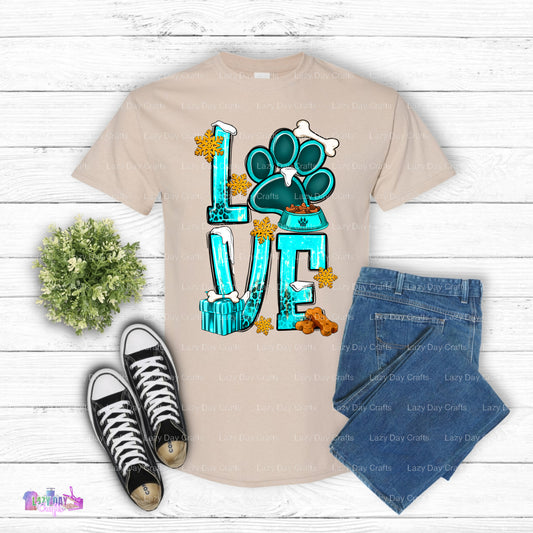 Boho Turquoise Dog Lover – Dog Lover DTF Transfer