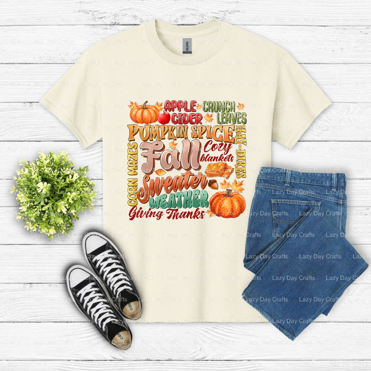 Fall Sweater Weather – DTF Transfer (view 2 of 2) – by Lazy Day Crafts – DTF Transfers – DTF Transfers, custom apparel