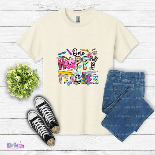One Hoppy Teacher – Teacher DTF Transfer