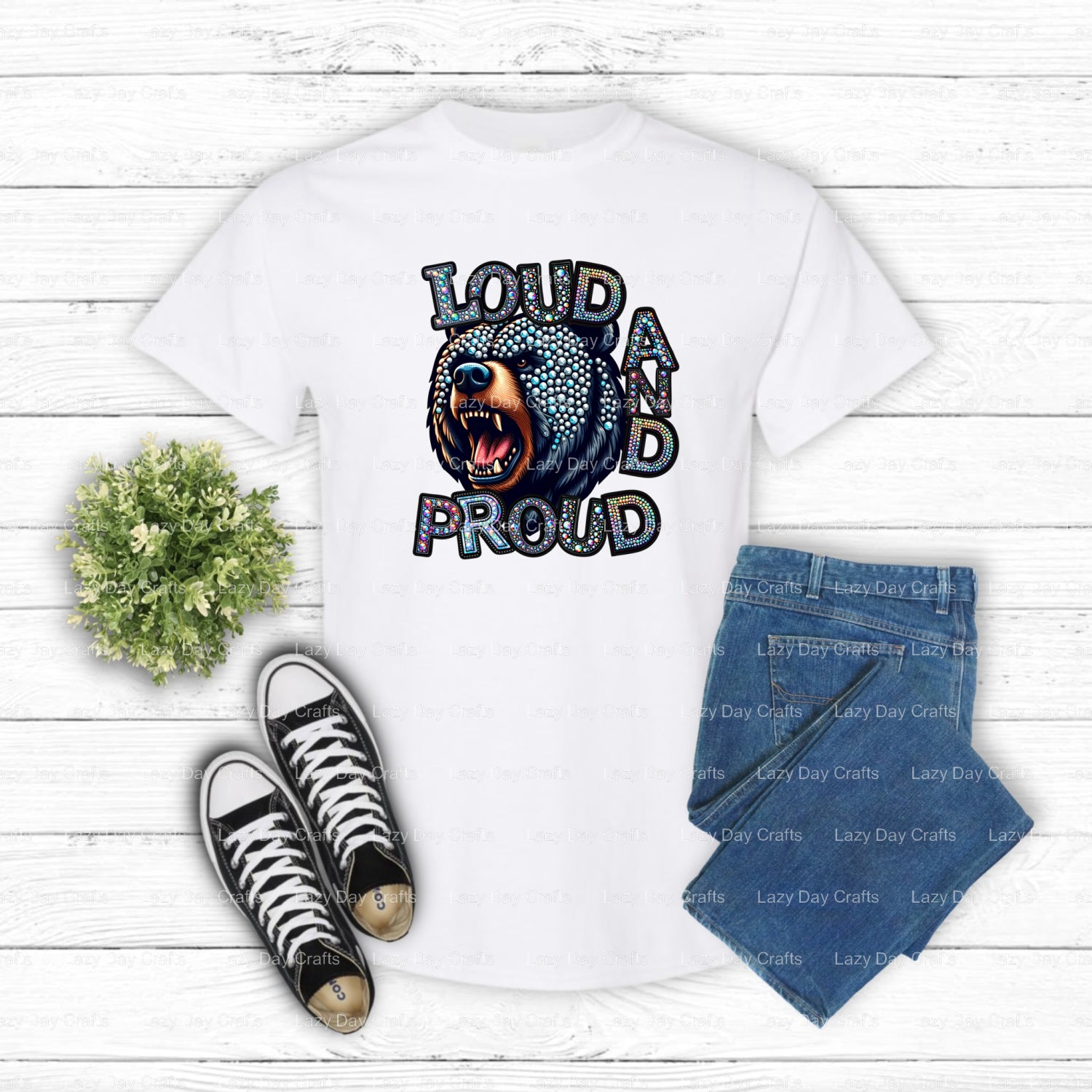 Fierce Bear Head Mascot – School Spirit DTF Transfer (view 1 of 2) – by Lazy Day Crafts – DTF Transfers – School Spirit, R...
