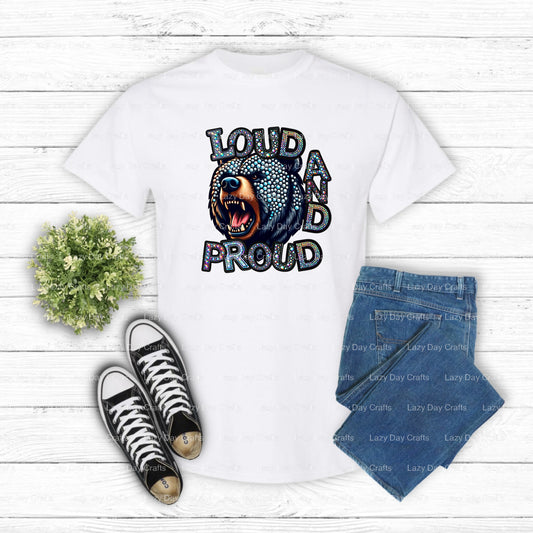 Fierce Bear Head Mascot – School Spirit DTF Transfer (view 1 of 2) – by Lazy Day Crafts – DTF Transfers – School Spirit, R...