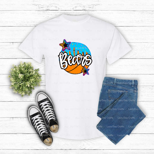 Fierce Bear Mascot Jersey – School Spirit DTF Transfer (view 1 of 2) – by Lazy Day Crafts – DTF Transfers – School Spirit,...