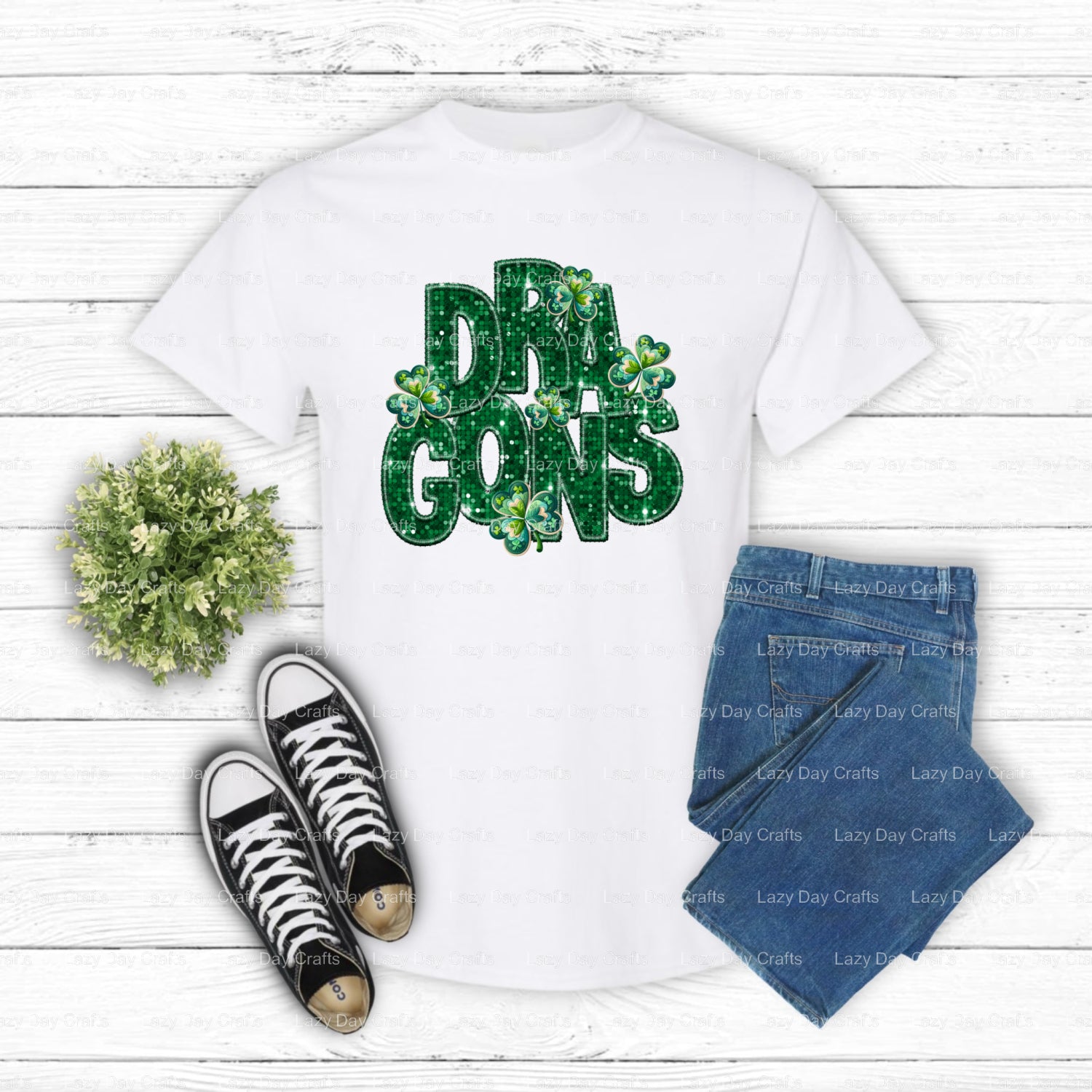 Fierce Dragon Mascot – School Spirit DTF Transfer (view 2 of 2) – by Lazy Day Crafts – DTF Transfers – School Mascot, Scho...