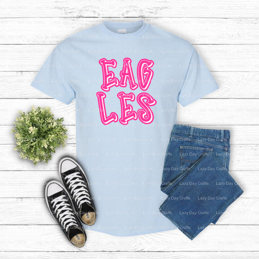 Fierce Eagle Mascot – School Spirit DTF Transfer (view 1 of 2) – by Lazy Day Crafts – DTF Transfers – School Mascot, DTF T...