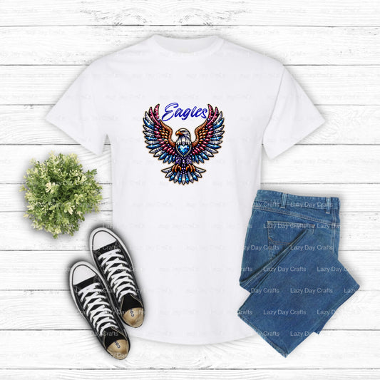 Fierce Eagles Mascot – School Spirit DTF Transfer (view 1 of 2) – by Lazy Day Crafts – DTF Transfers – School Mascot, Appa...