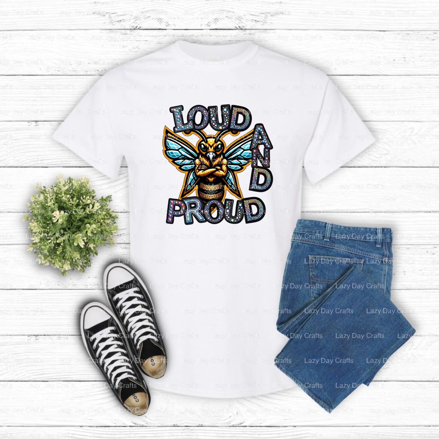 Fierce Hornet Mascot – School Spirit DTF Transfer (view 2 of 2) – by Lazy Day Crafts – DTF Transfers – DTF Transfers, Scho...