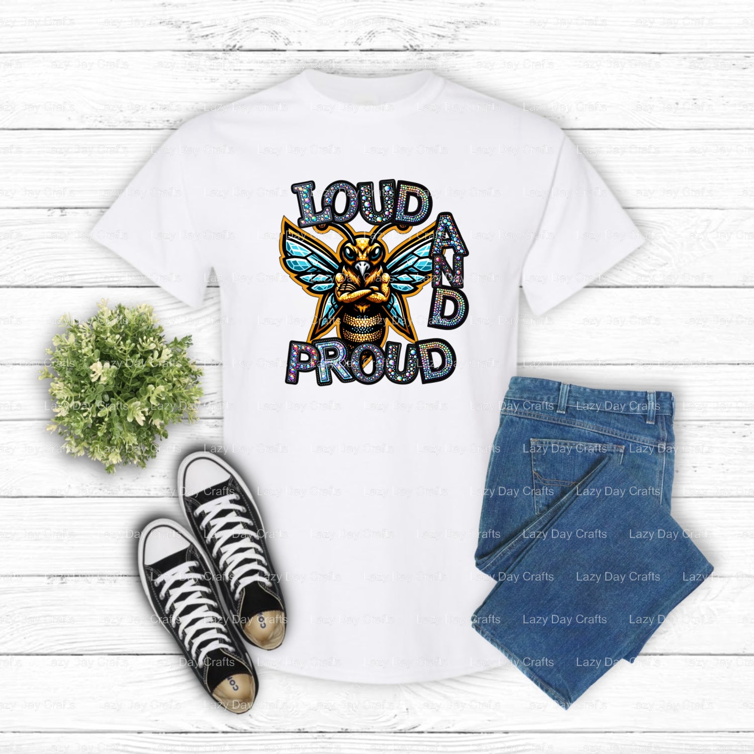 Fierce Hornet Mascot – School Spirit DTF Transfer (view 2 of 2) – by Lazy Day Crafts – DTF Transfers – DTF Transfers, Scho...