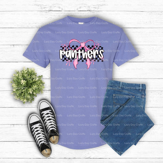 Fierce Panther Head – School Mascot Spirit DTF Transfer (view 1 of 2) – by Lazy Day Crafts – DTF Transfers – School Mascot...