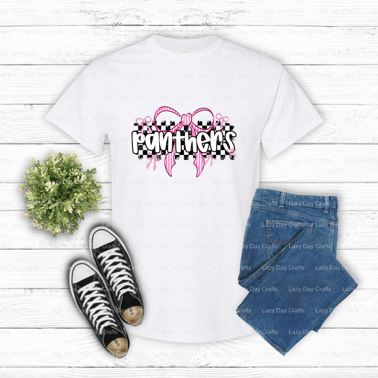 Fierce Panther Head – School Mascot Spirit DTF Transfer (view 2 of 2) – by Lazy Day Crafts – DTF Transfers – School Mascot...