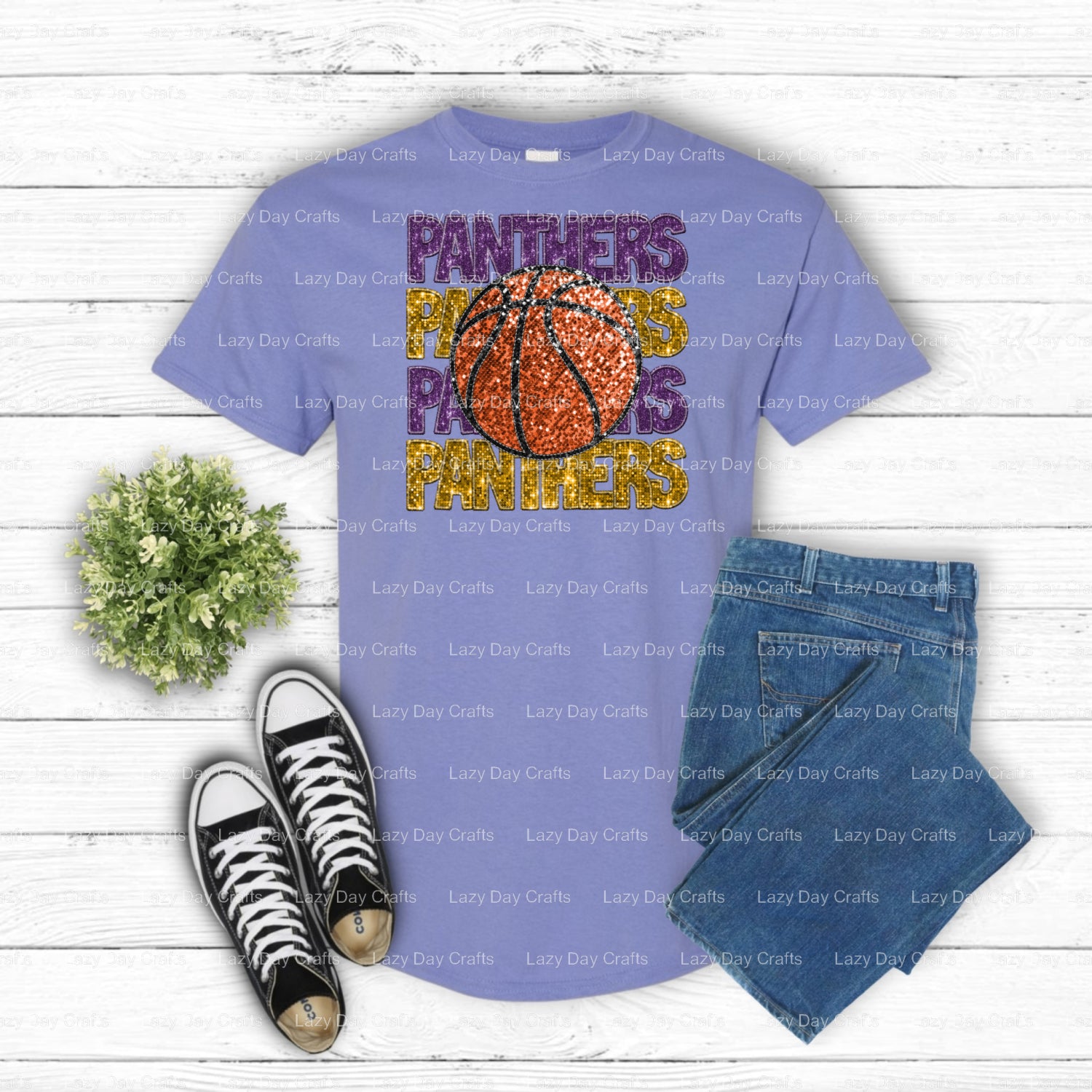 Fierce Panther Mascot Head – School Spirit DTF Transfer (view 2 of 2) – by Lazy Day Crafts – DTF Transfers – School Mascot...