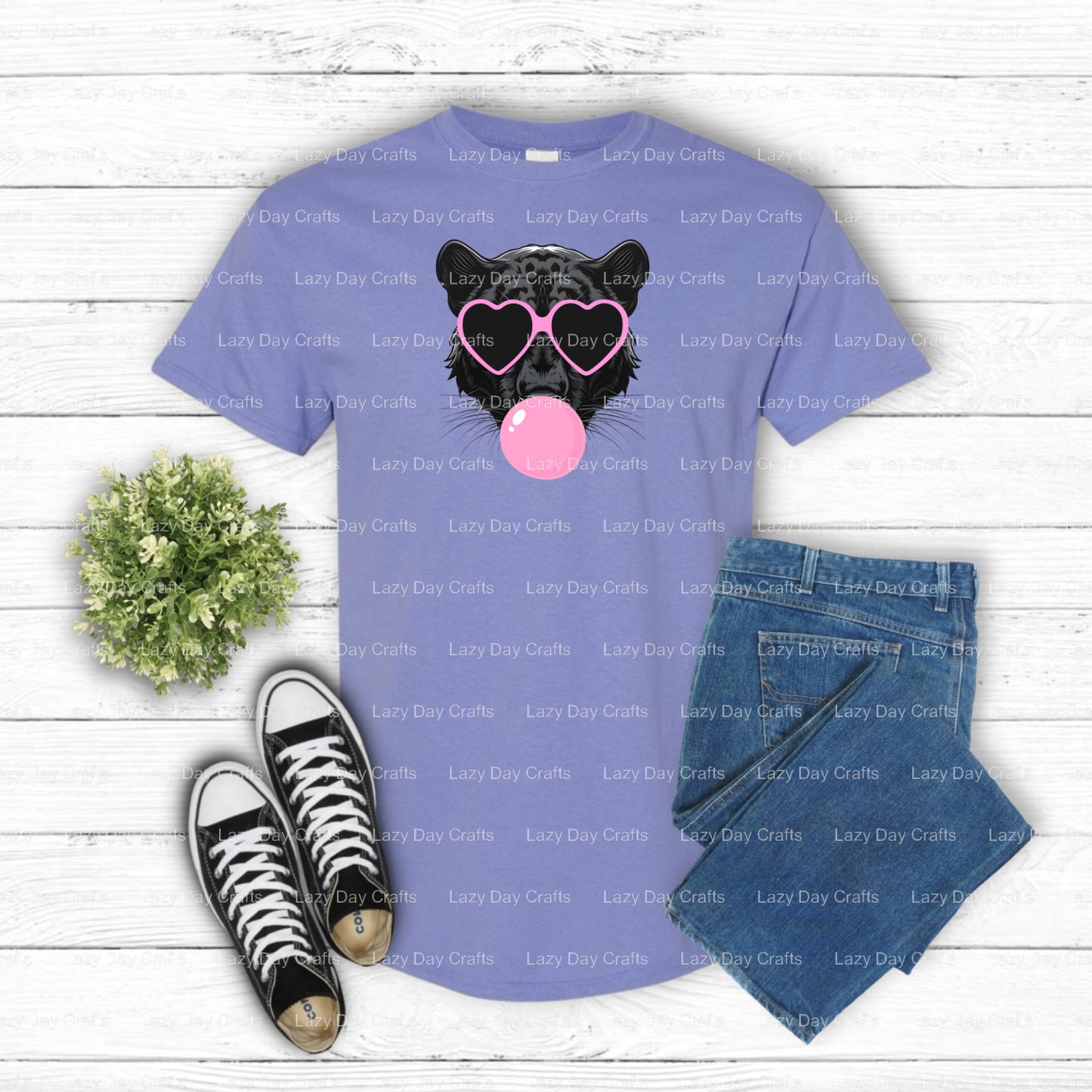 Fierce Panther Mascot – School Spirit DTF Transfer (view 1 of 2) – by Lazy Day Crafts – DTF Transfers – School Mascot, App...