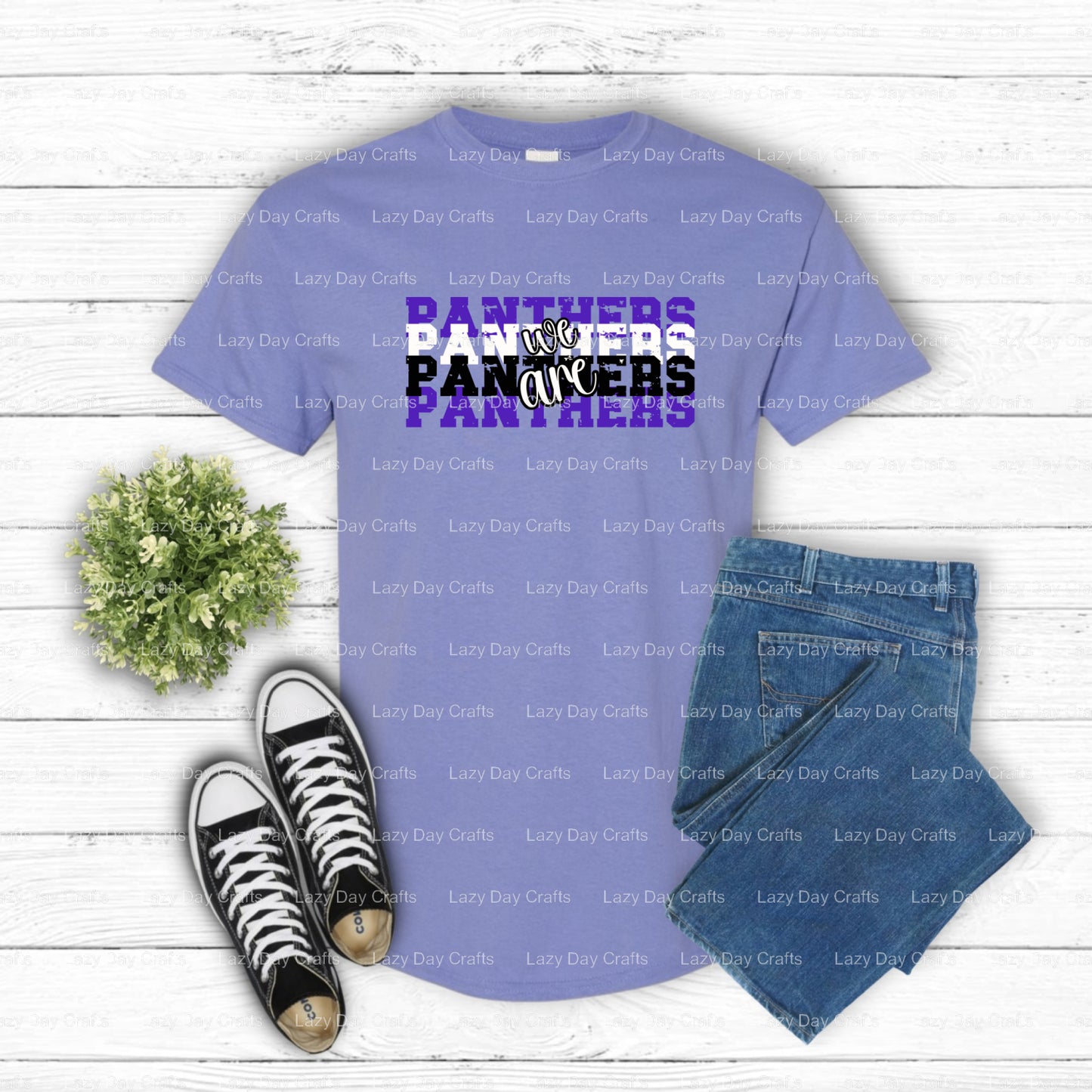 Fierce Panther Mascot – School Spirit DTF Transfer (view 1 of 2) – by Lazy Day Crafts – DTF Transfers – School Spirit, App...