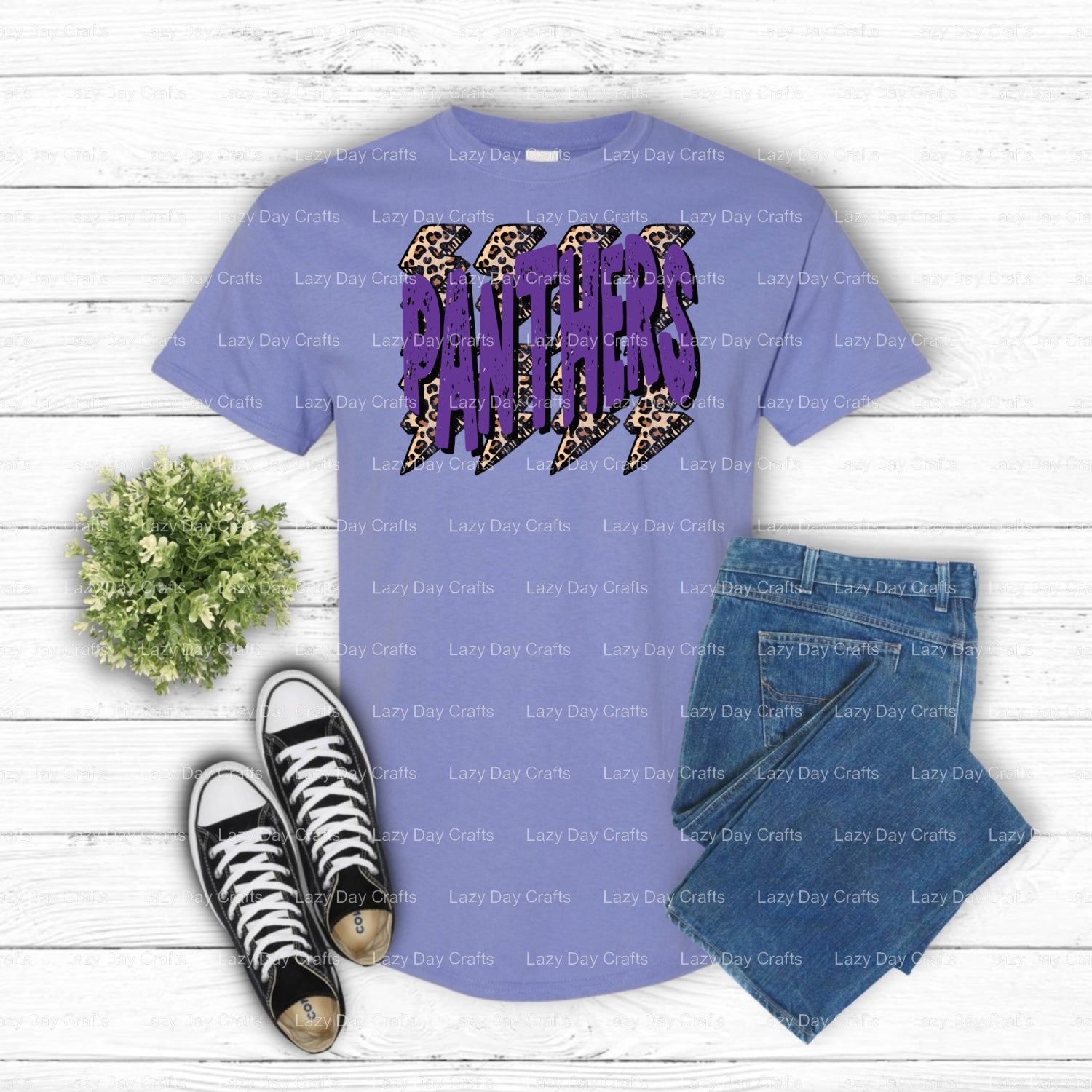 Fierce Panther Mascot – School Spirit DTF Transfer (view 1 of 2) – by Lazy Day Crafts – DTF Transfers – School Mascot, Sch...