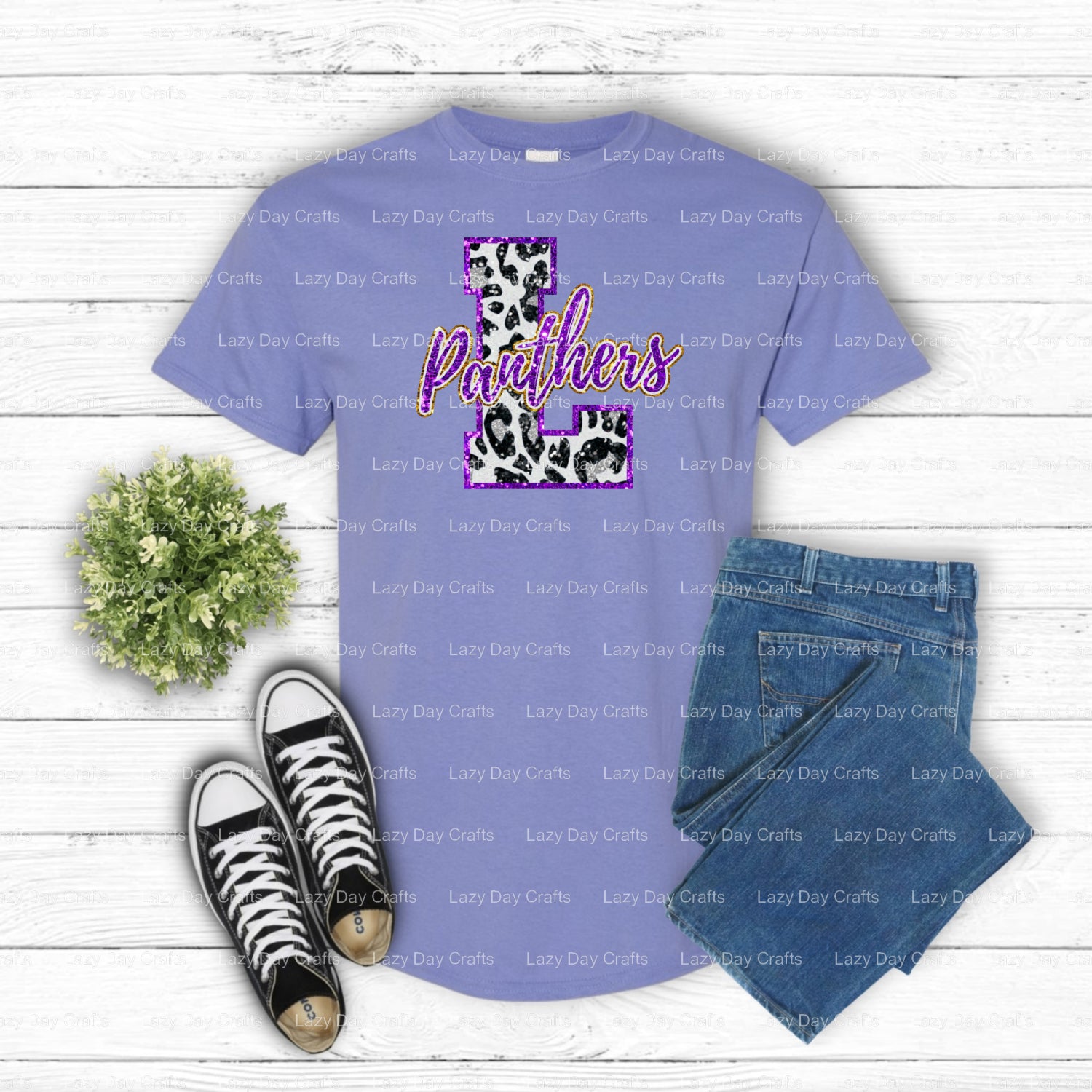 Fierce Panther Mascot – School Spirit DTF Transfer (view 1 of 2) – by Lazy Day Crafts – DTF Transfers – School Spirit, App...