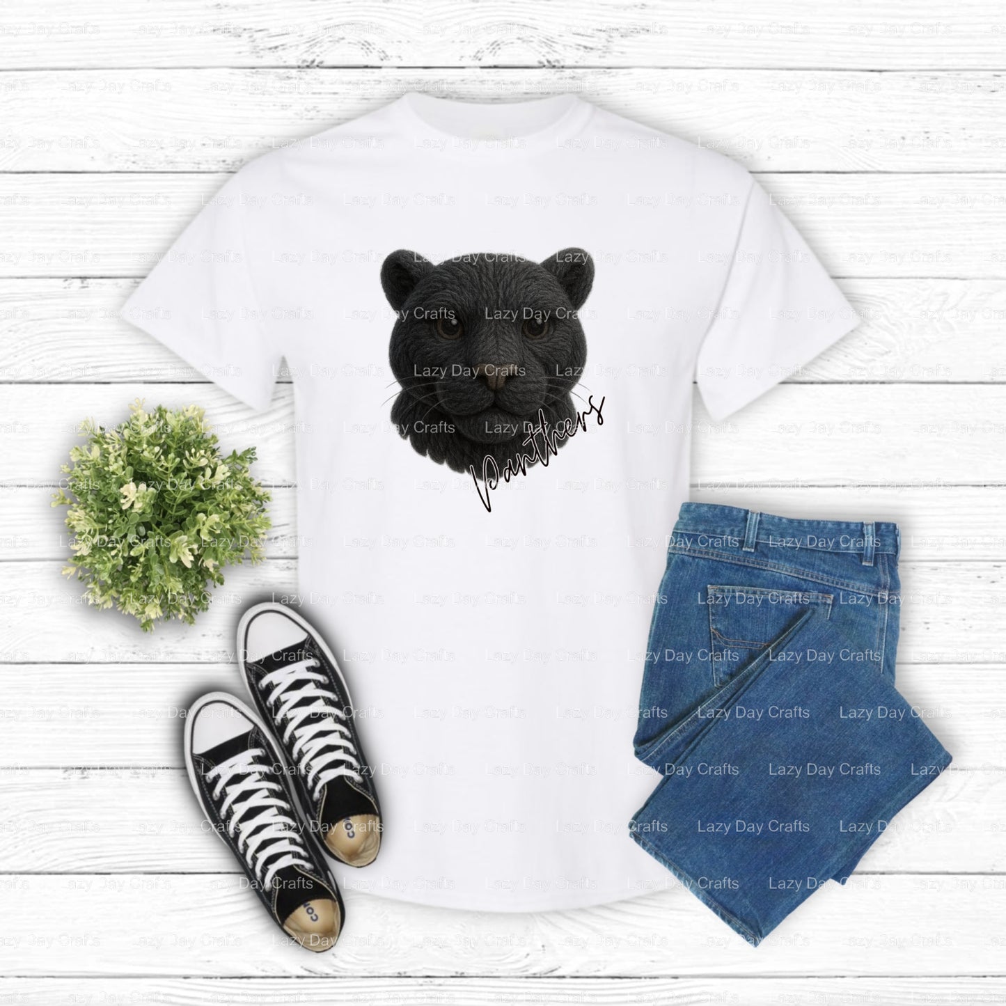 Fierce Panther Mascot – School Spirit DTF Transfer (view 2 of 2) – by Lazy Day Crafts – DTF Transfers – School Spirit, App...