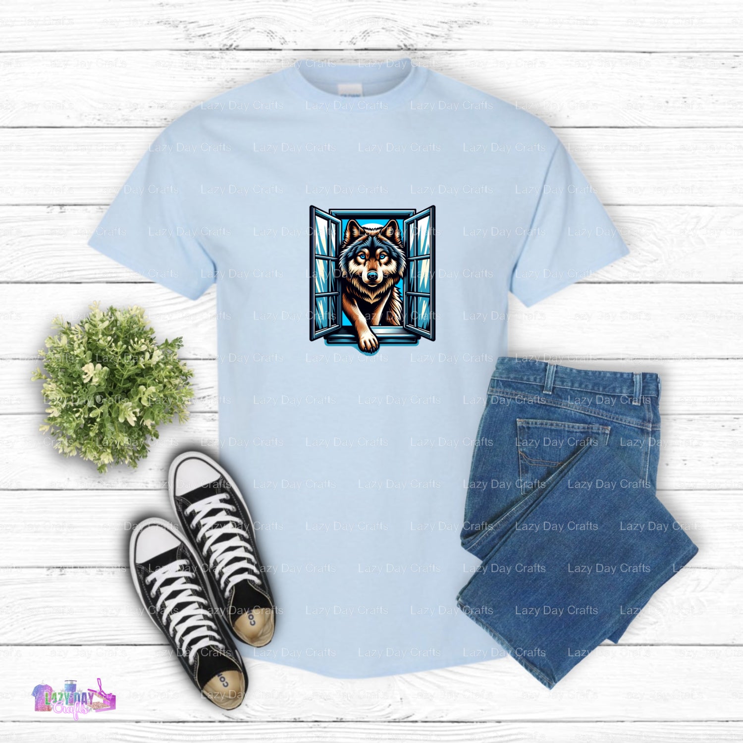 Fierce Wolf Mascot – Timberwolves DTF Transfer (view 1 of 2) – by Lazy Day Crafts – DTF Transfers – Timberwolves, NBA Bask...