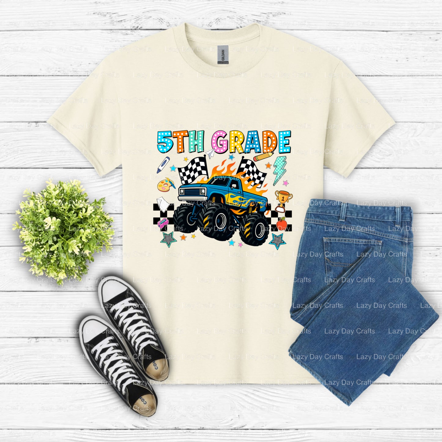 FIFTH GRADE SQUAD FIRST DAY Owl – Premade DTF Transfer (view 1 of 2) – by Lazy Day Crafts – DTF Transfers – DTF Transfers,...
