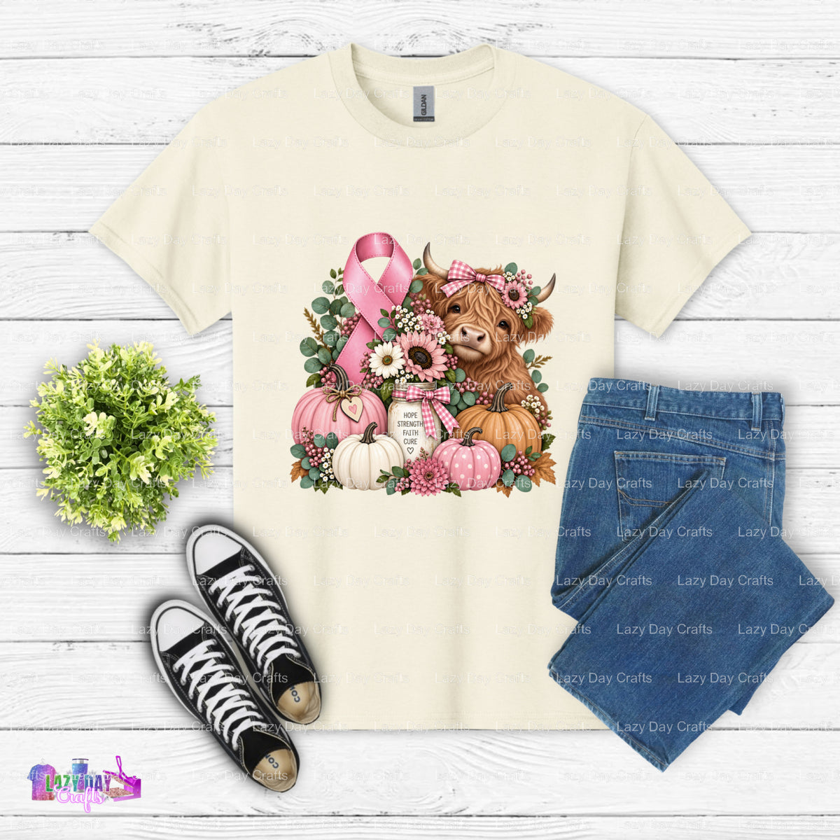 FIGHT LIKE A HIGHLAND COW – DTF Transfer (view 2 of 2) – by Lazy Day Crafts – DTF Transfers – DTF Transfers, DTF Transfers