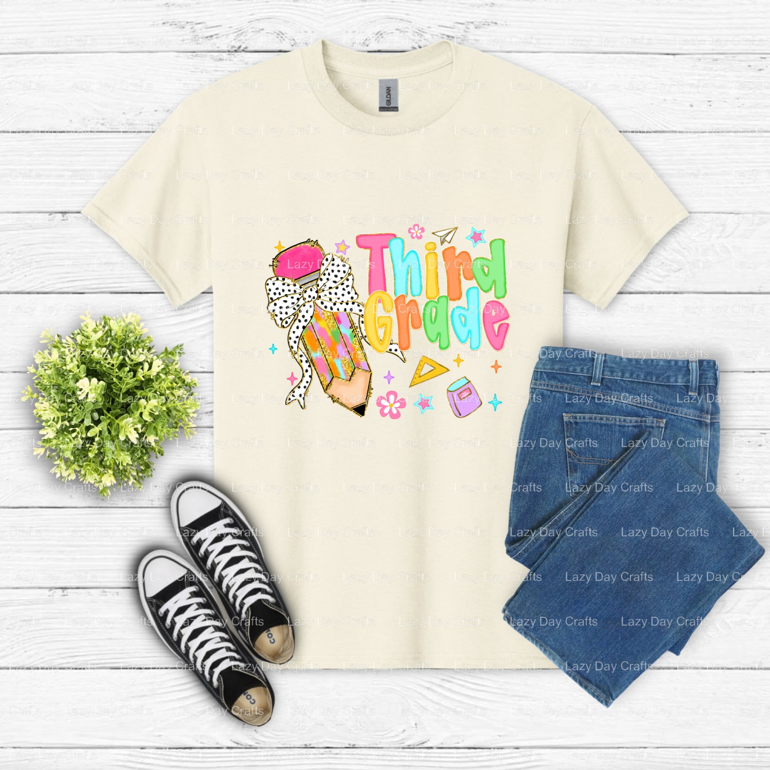 First Day of School – DTF Transfer (view 2 of 2) – by Lazy Day Crafts – DTF Transfers – DTF Transfers, Premade DTF