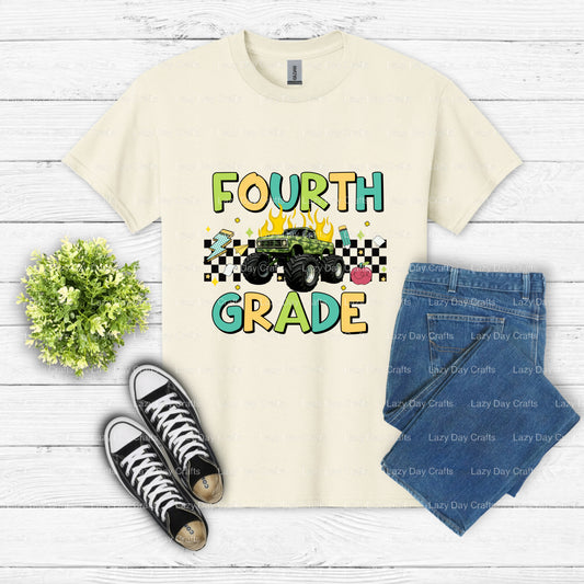 FIRST DAY OF SCHOOL – Premade DTF Transfer (view 1 of 2) – by Lazy Day Crafts – DTF Transfers – DTF Transfers, Premade DTF