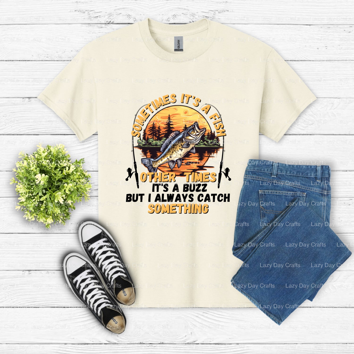 FISHING – Custom Apparel DTF Transfer (view 2 of 2) – by Lazy Day Crafts – DTF Transfers – DTF Transfers, custom apparel