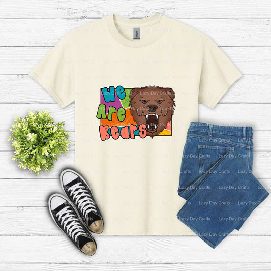 Football Bear Mascot – School Spirit DTF Transfer (view 1 of 2) – by Lazy Day Crafts – DTF Transfers – School Mascot, Scho...