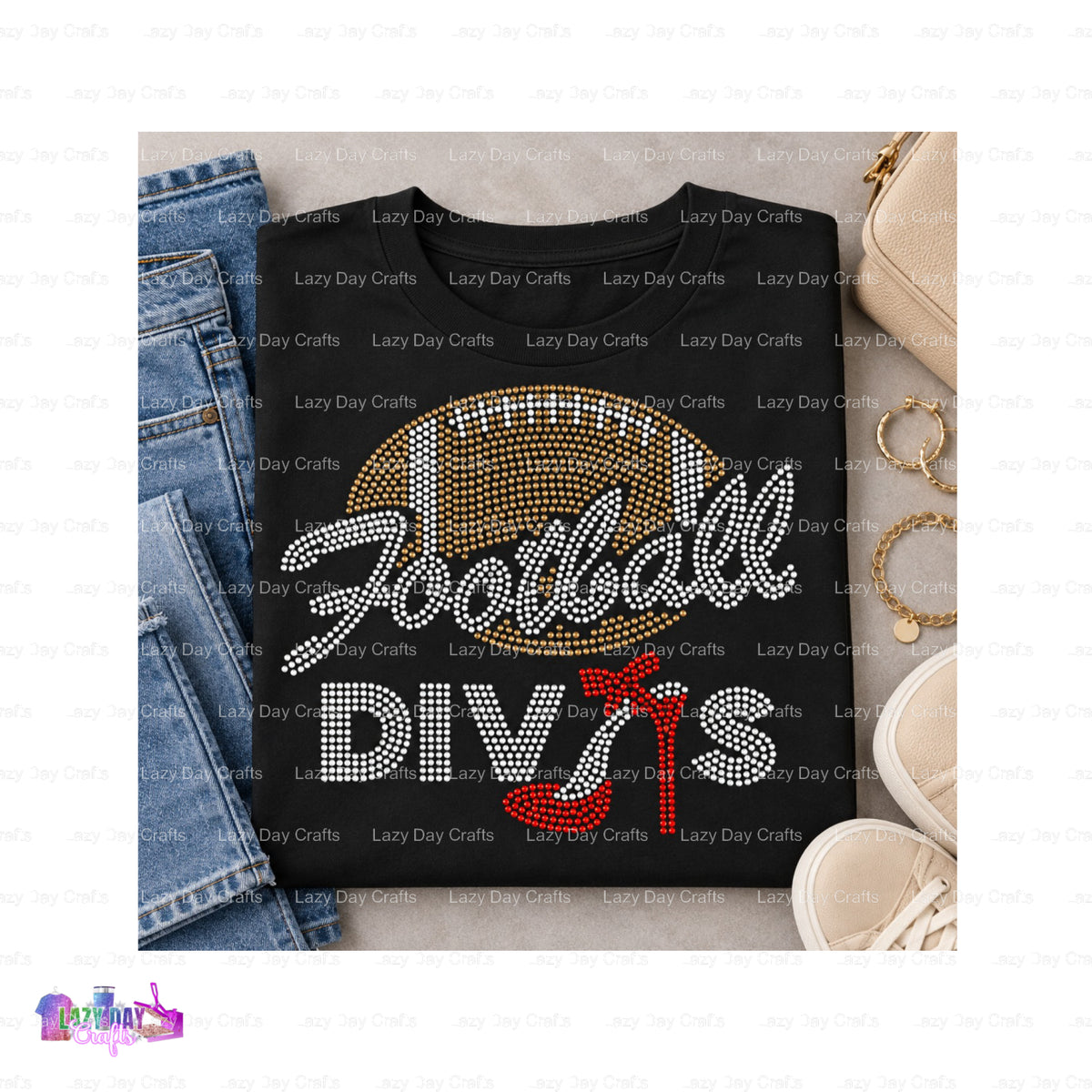 Football Divas – Spangle Transfer – by Lazy Day Crafts – Spangle Transfers – Spangle Transfers, Spangle Transfers