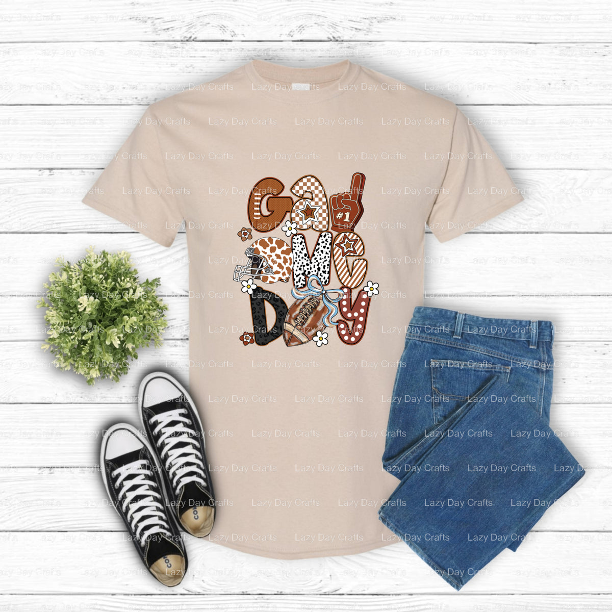 FOOTBALL – Football DTF Transfer (view 1 of 2) – by Lazy Day Crafts – DTF Transfers – DTF Transfers, Premade DTF