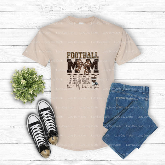 Football Mom – Football DTF Transfer (view 2 of 2) – by Lazy Day Crafts – DTF Transfers – DTF Transfers, Premade DTF