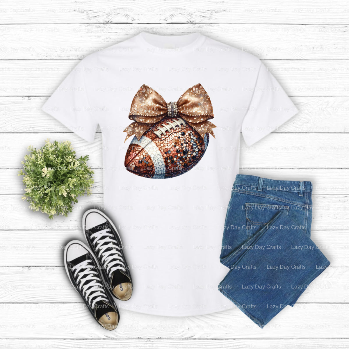 FOOTBALL MOM Football Fan DTF Transfer (view 1 of 2) – by Lazy Day Crafts – DTF Transfers – DTF Transfers, custom apparel
