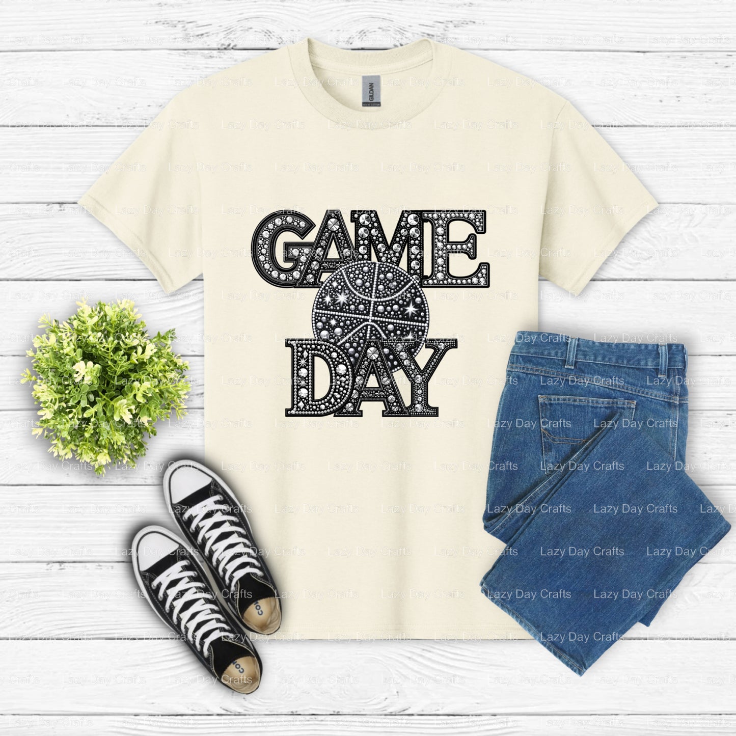 Game Day Basketball – Basketball DTF Transfer (view 2 of 2) – by Lazy Day Crafts – DTF Transfers – Basketball, DTF Transfers