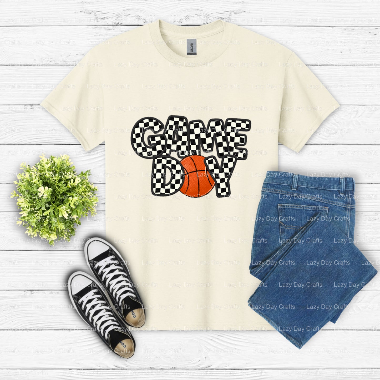 GAME DAY BASKETBALL – DTF Transfer (view 1 of 2) – by Lazy Day Crafts – DTF Transfers – DTF Transfers, Premade DTF